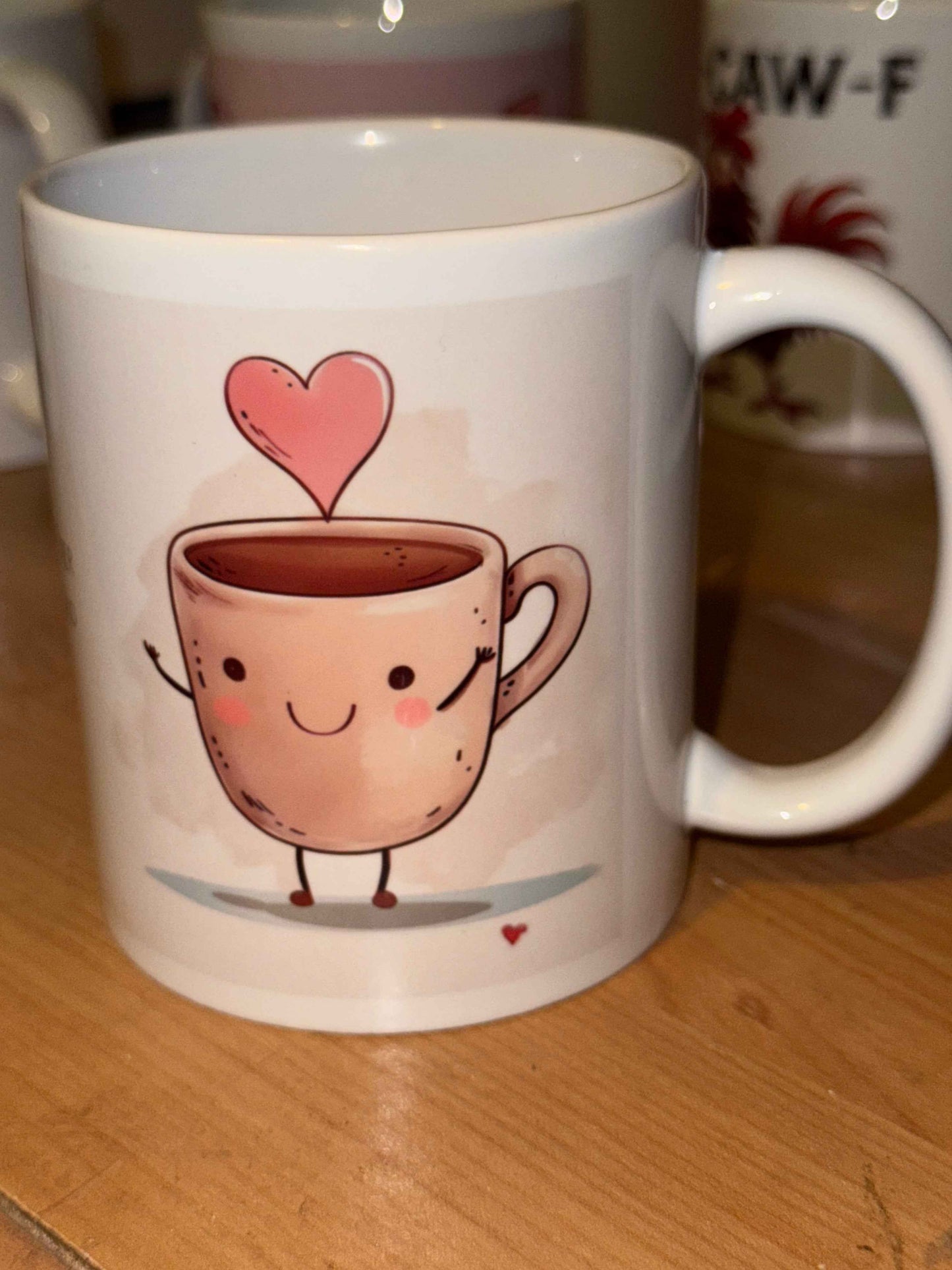 Personalised We Go Together Like Coffee and Donuts Cartoon cup, mug, Valentines Anniversary - Snazzy Dudds