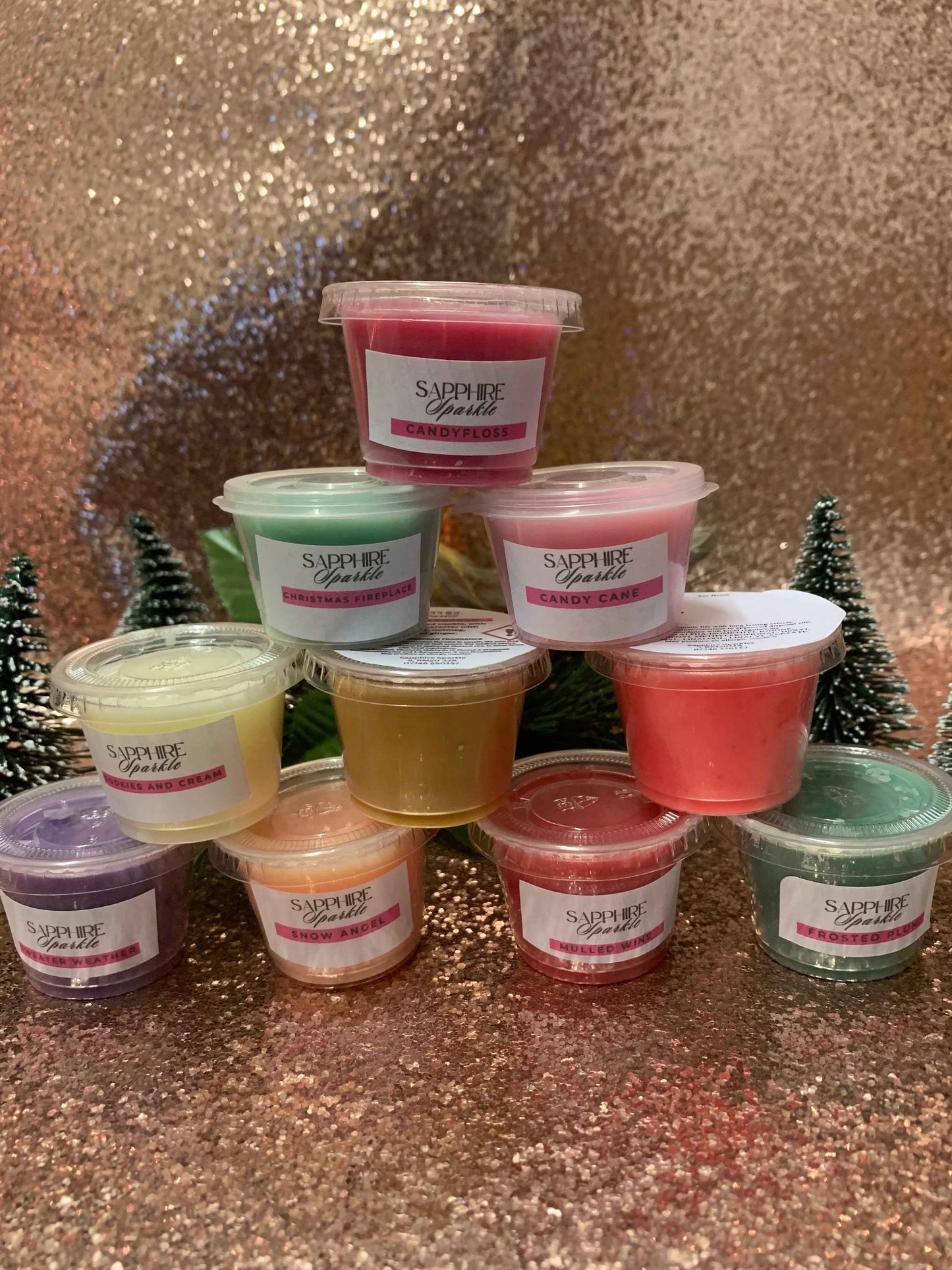 Wax Melt Shot Pot Christmas Gift Set x10 pots - Snazzy Dudds