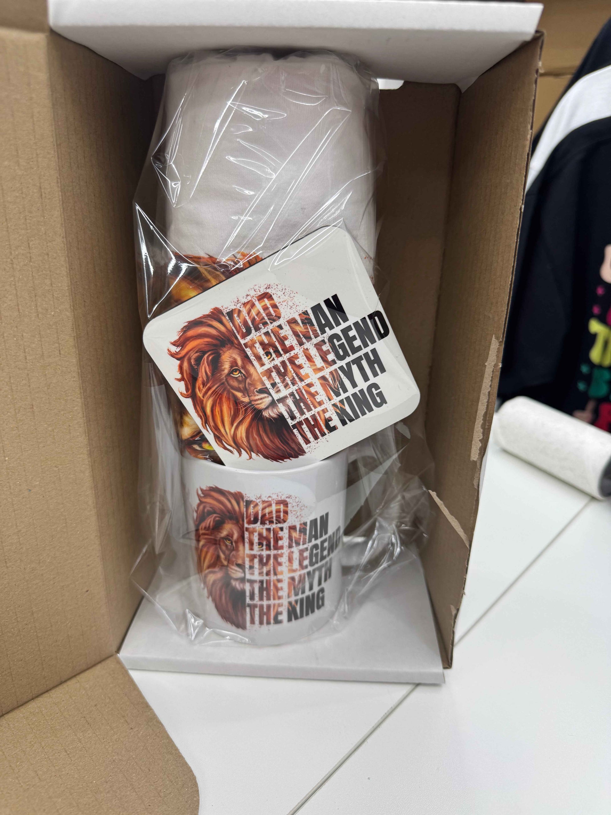Dad Fathers Day, T-shirt, Mug and Coaster Gift Bundle