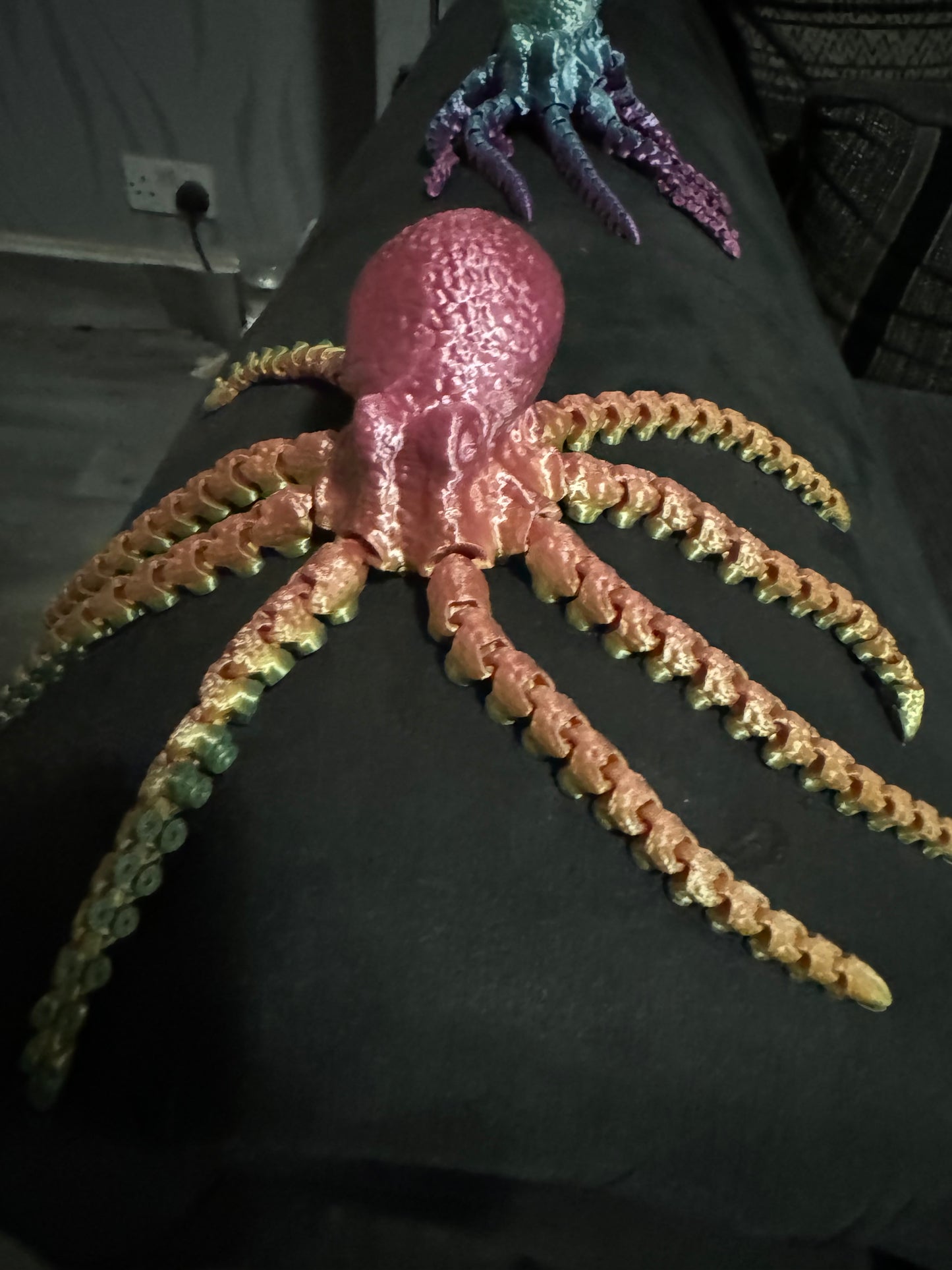 Flexible Fidget Colourful Octopus 3D Printed Articulated Sensory Toy For ADHD Autism Stimming Adults Kids