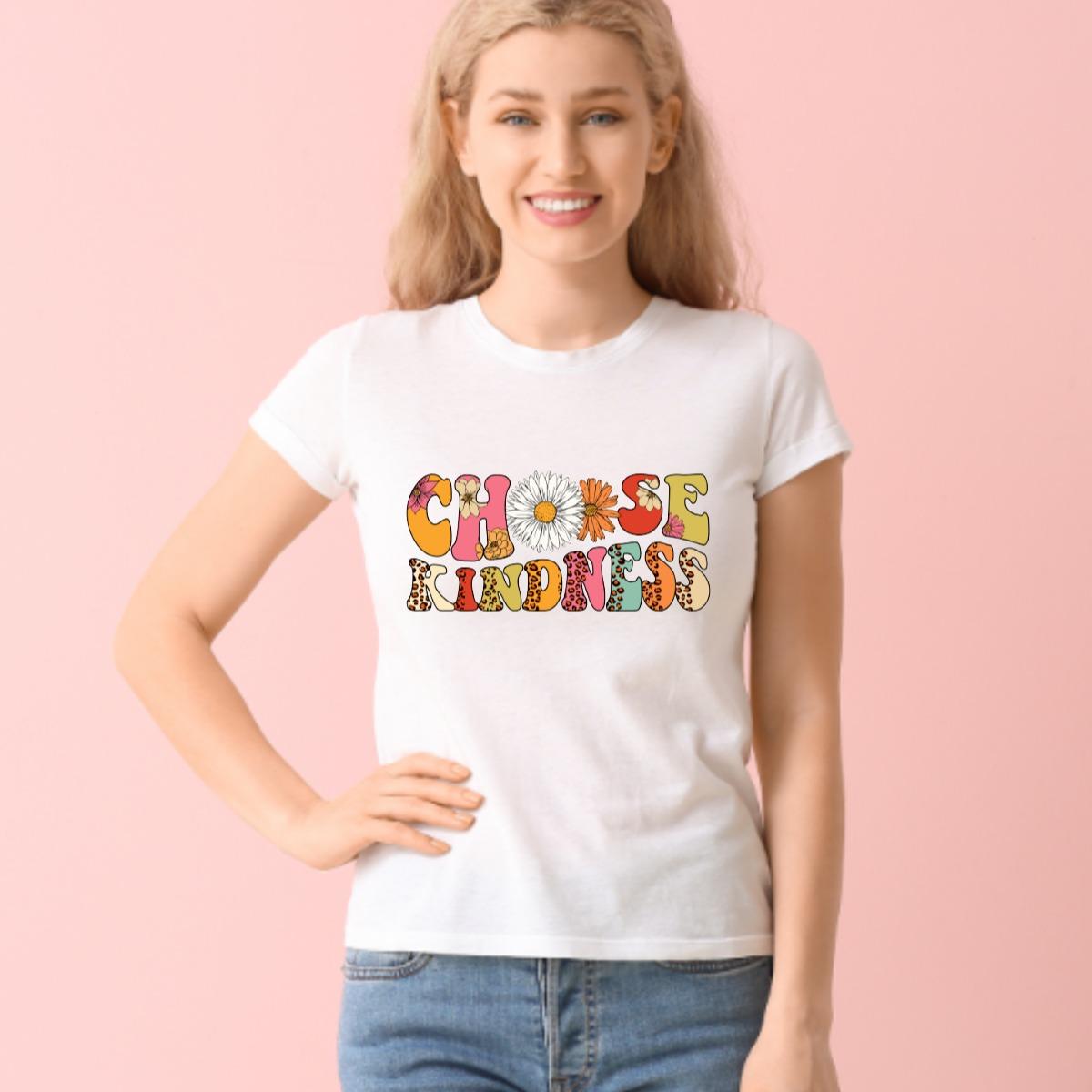 Choose Kindness Mental Health Awareness White Tshirt