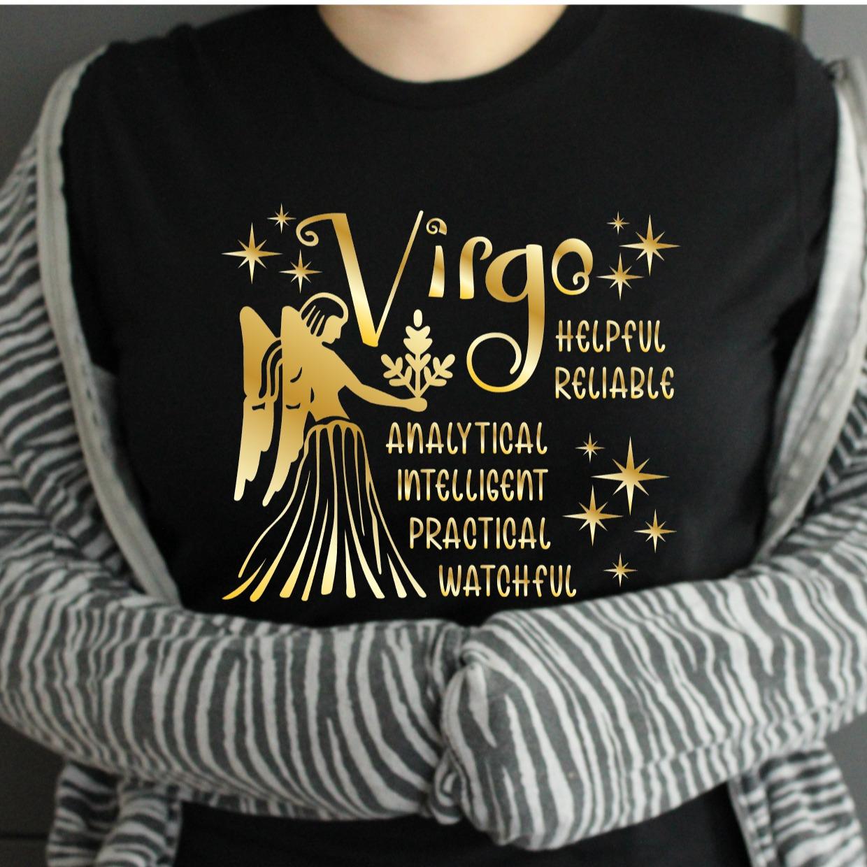 TSHIRT - Zodiac Horoscope Star Sign Astrology Tshirt Birthday Gift - Unisex Casual Crew Neck Tshirt 100% Cotton Libra Pisces Sagittarius Scorpio Taurus Virgo