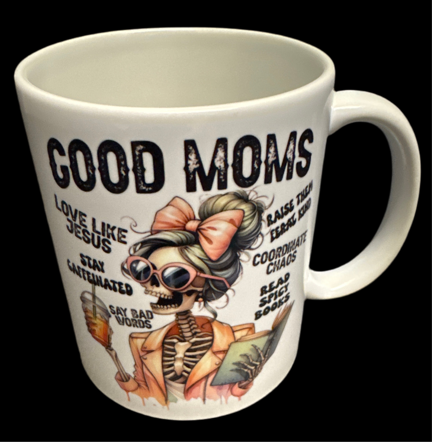 Good Moms Skeleton Gothic Halloween Lovers 11oz Cup Mug