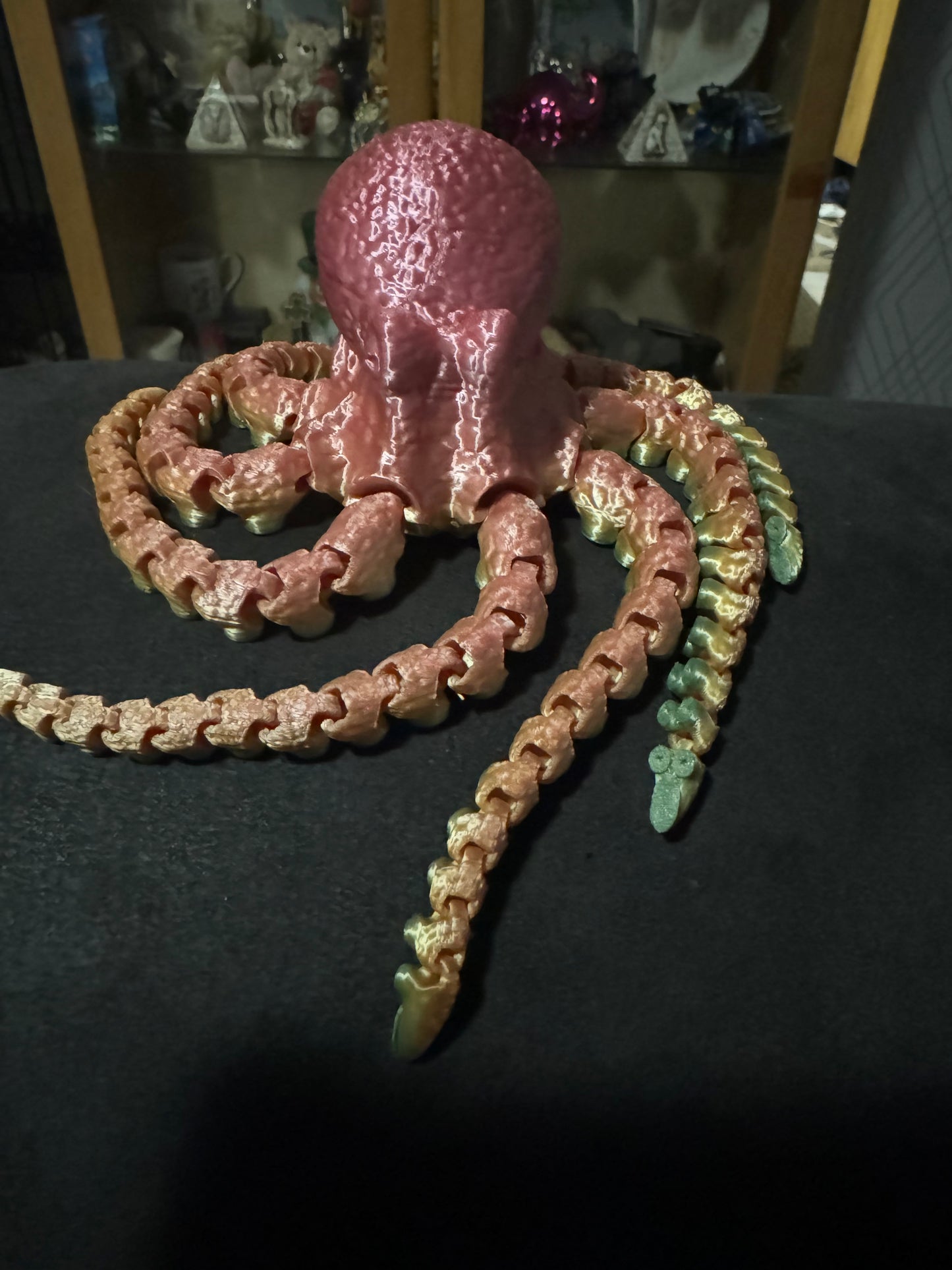 Flexible Fidget Colourful Octopus 3D Printed Articulated Sensory Toy For ADHD Autism Stimming Adults Kids