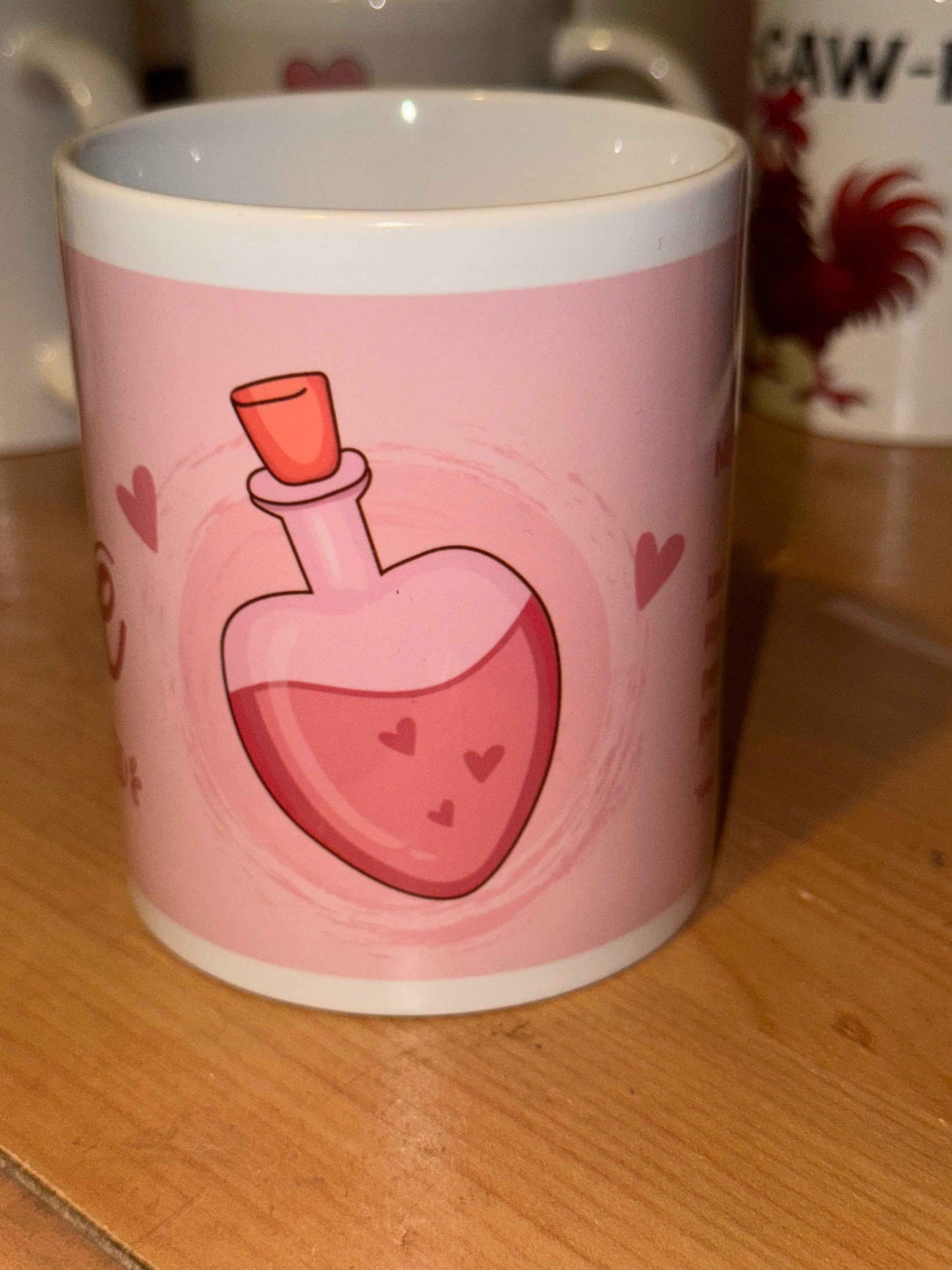 Personalised Love Potion Cartoon cup, mug, Valentines Anniversary - Snazzy Dudds