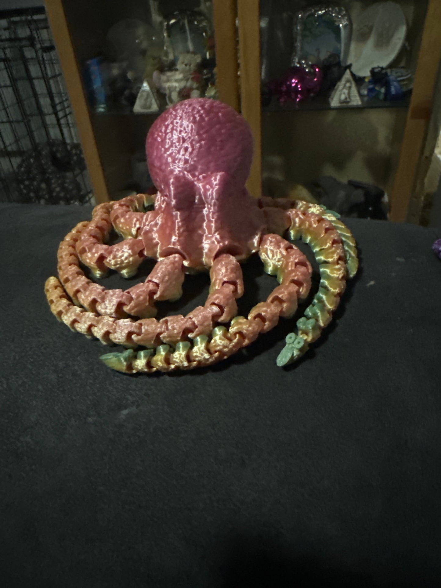 Flexible Fidget Colourful Octopus 3D Printed Articulated Sensory Toy For ADHD Autism Stimming Adults Kids