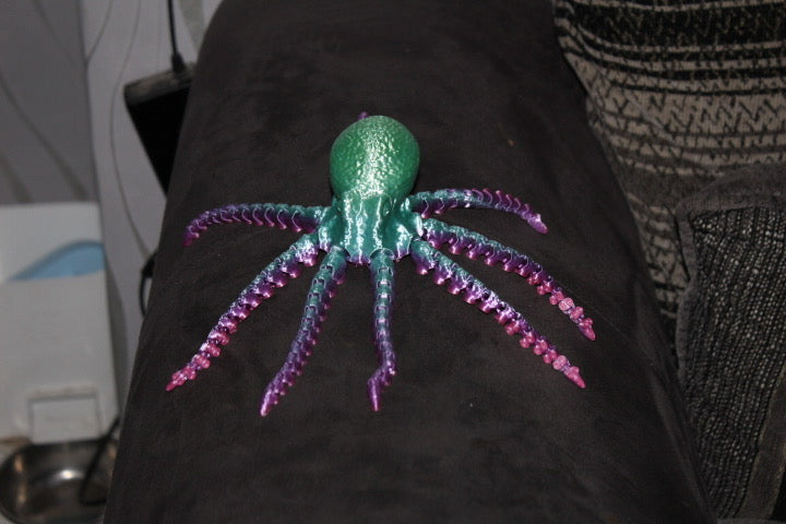 Flexible Fidget Colourful Octopus 3D Printed Articulated Sensory Toy For ADHD Autism Stimming Adults Kids