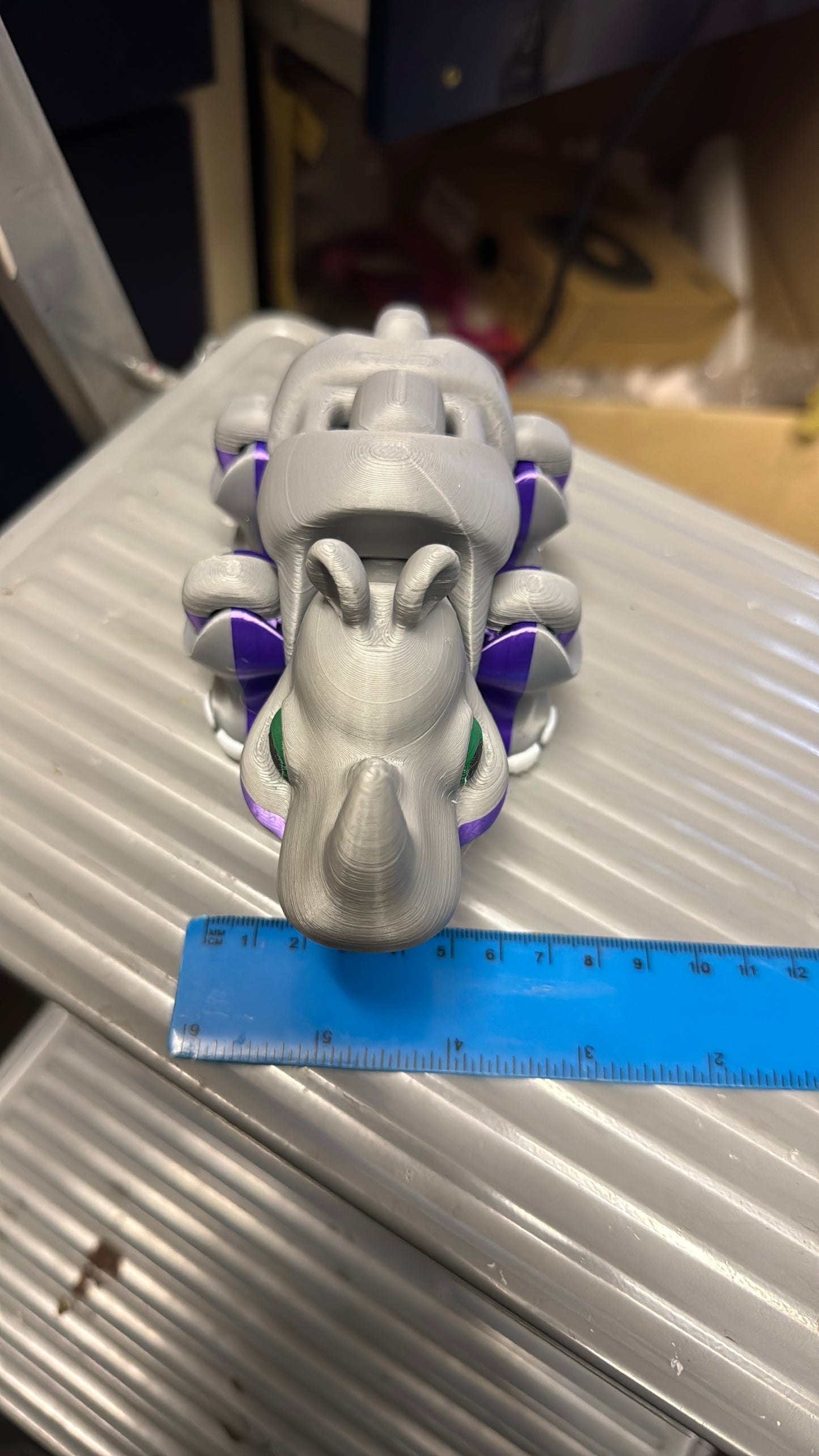Rhino 3D Pla Printed Articulated Fidget Toy for Stress Relief ADHD