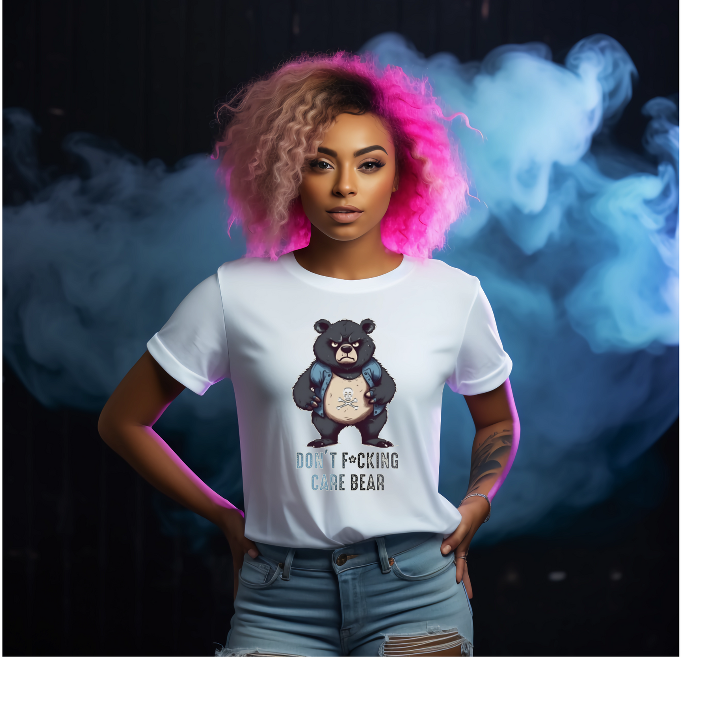 Dont Care Bear Adult Funny Tshirt