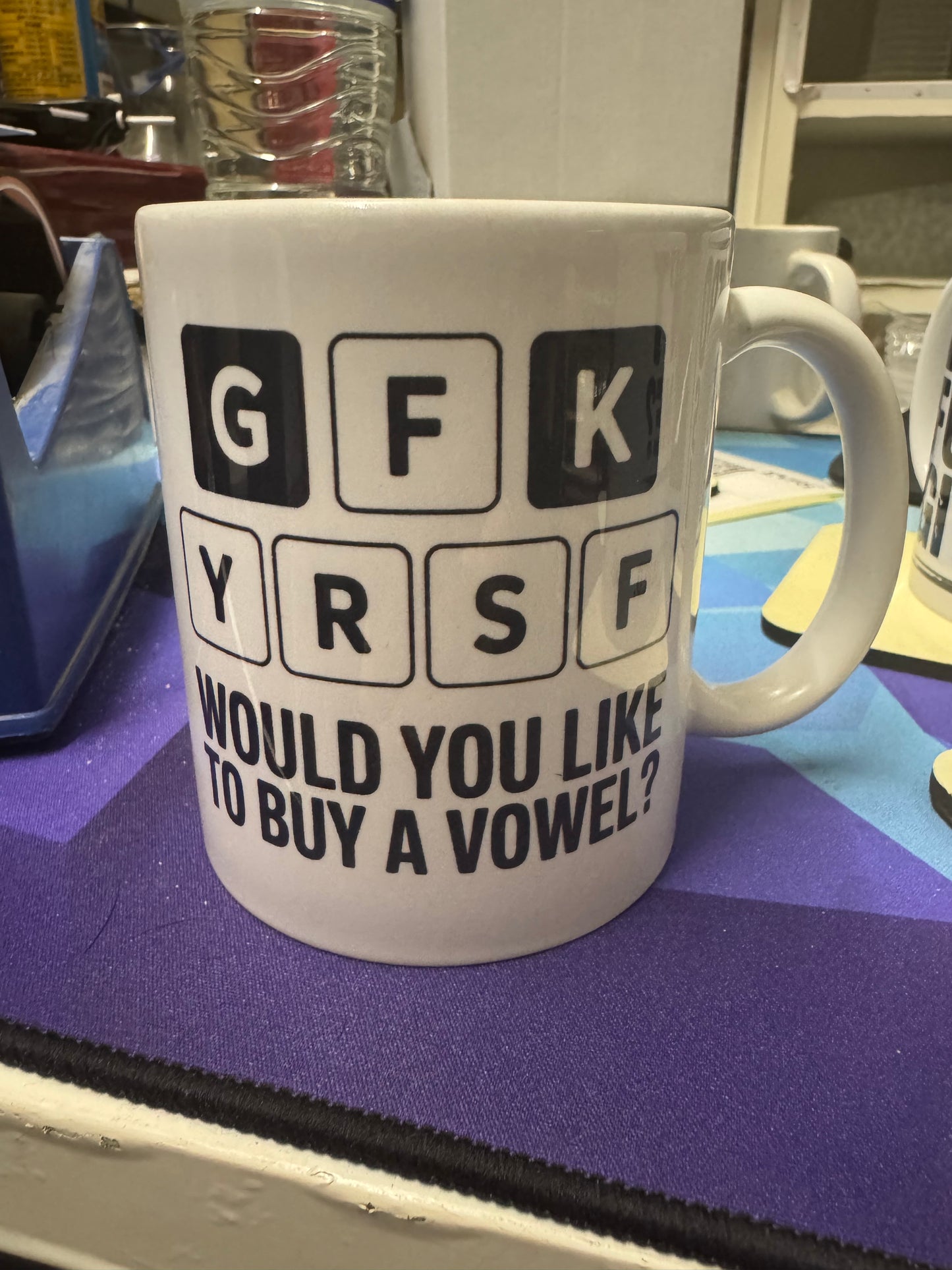 Would You Like To Buy a Vowel? 11oz Cup Mug