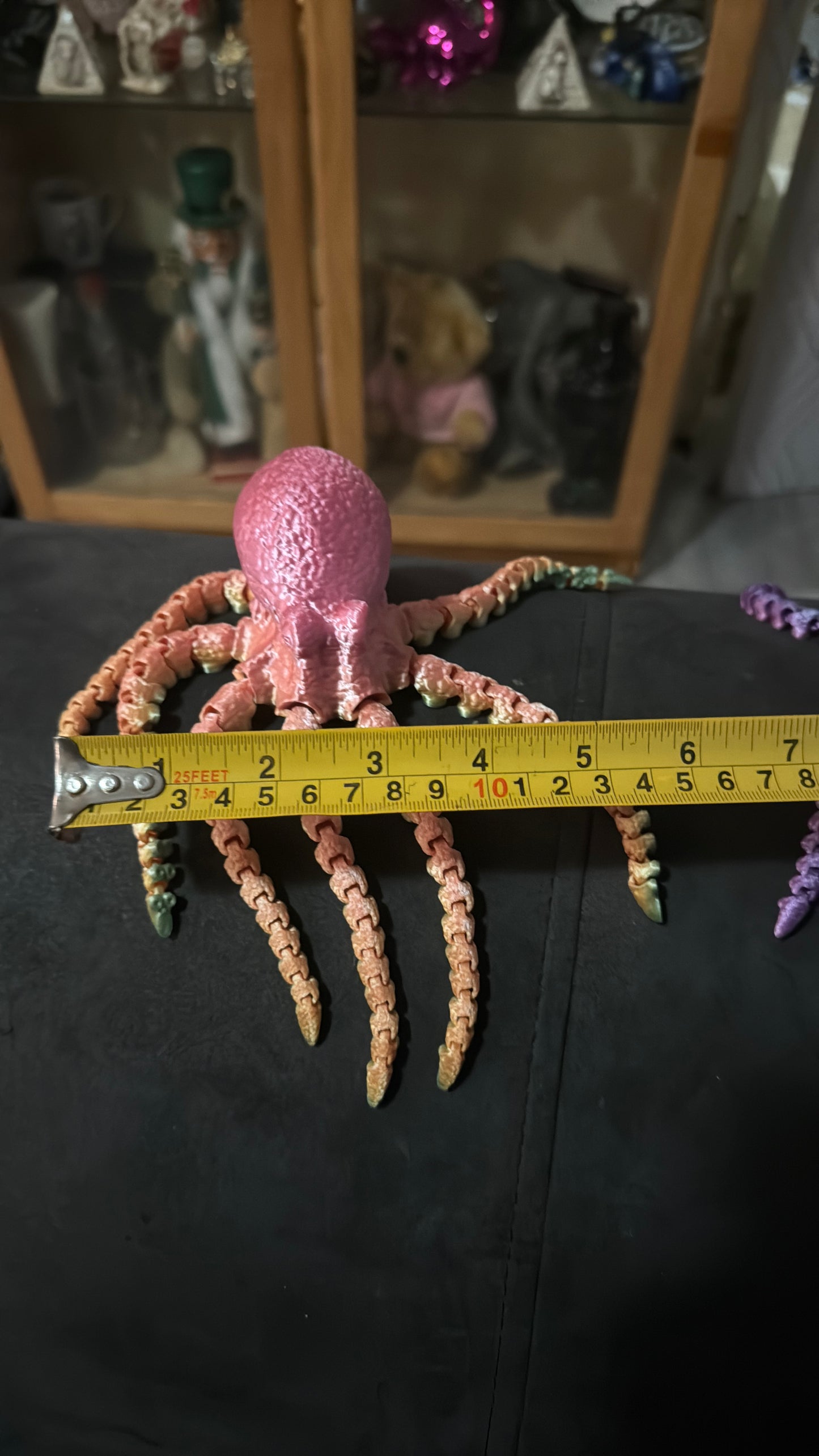 Flexible Fidget Colourful Octopus 3D Printed Articulated Sensory Toy For ADHD Autism Stimming Adults Kids