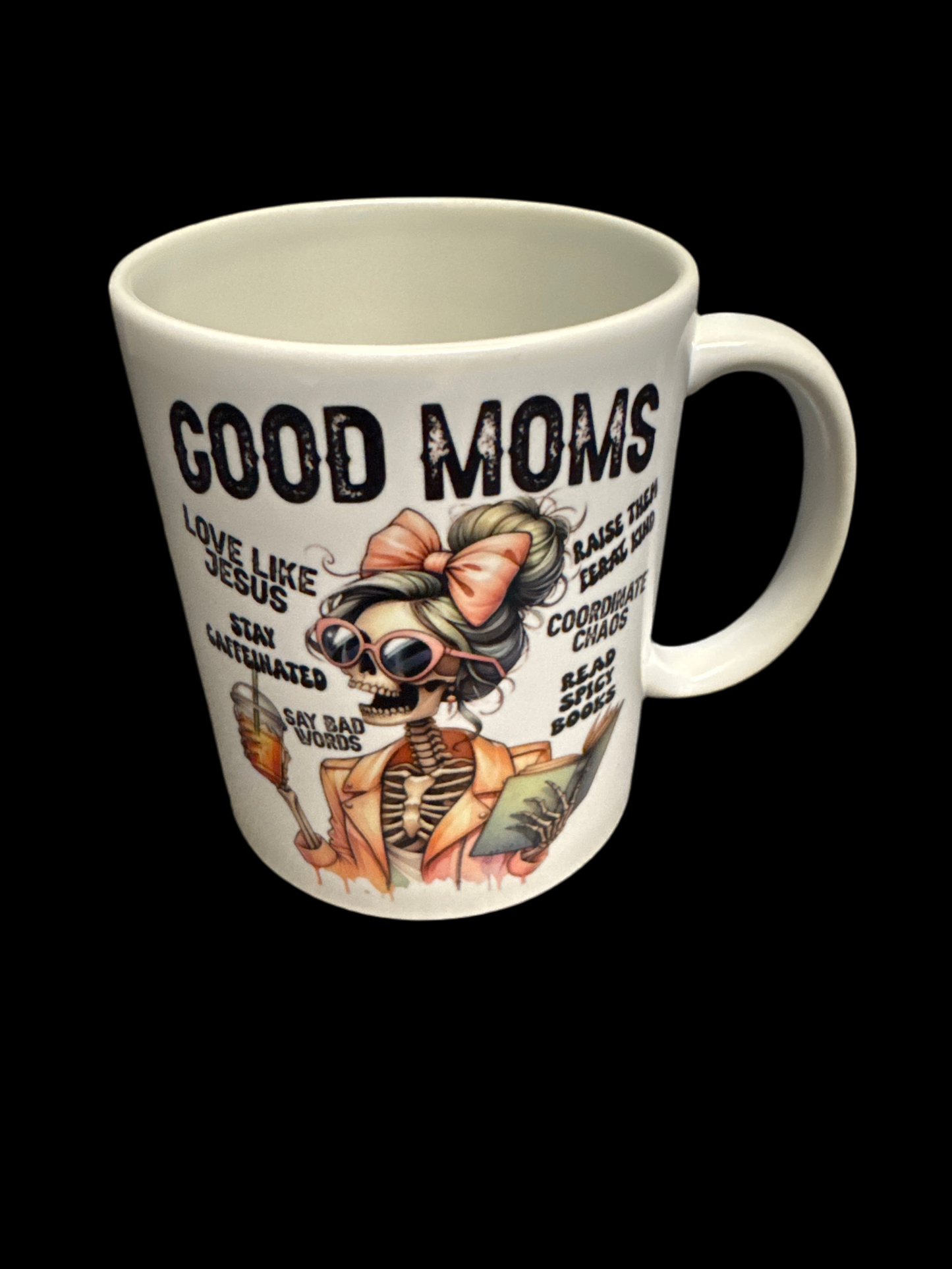 Good Moms Skeleton Gothic Halloween Lovers 11oz Cup Mug