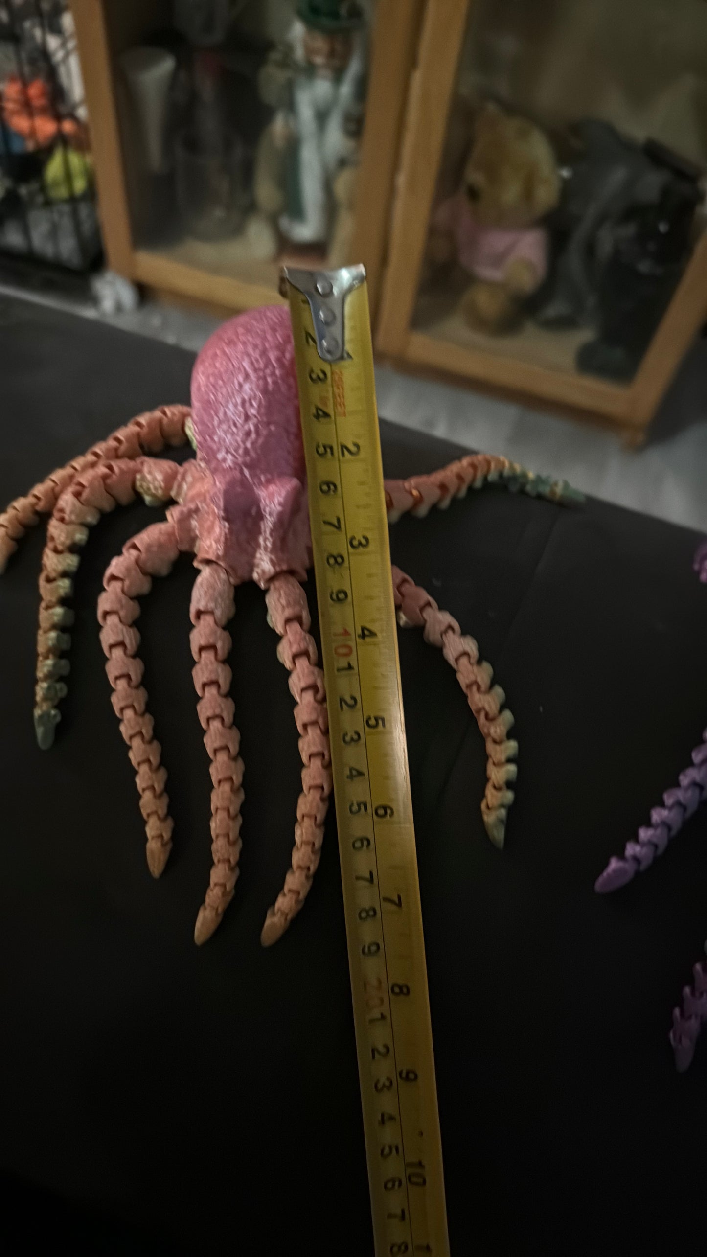 Flexible Fidget Colourful Octopus 3D Printed Articulated Sensory Toy For ADHD Autism Stimming Adults Kids