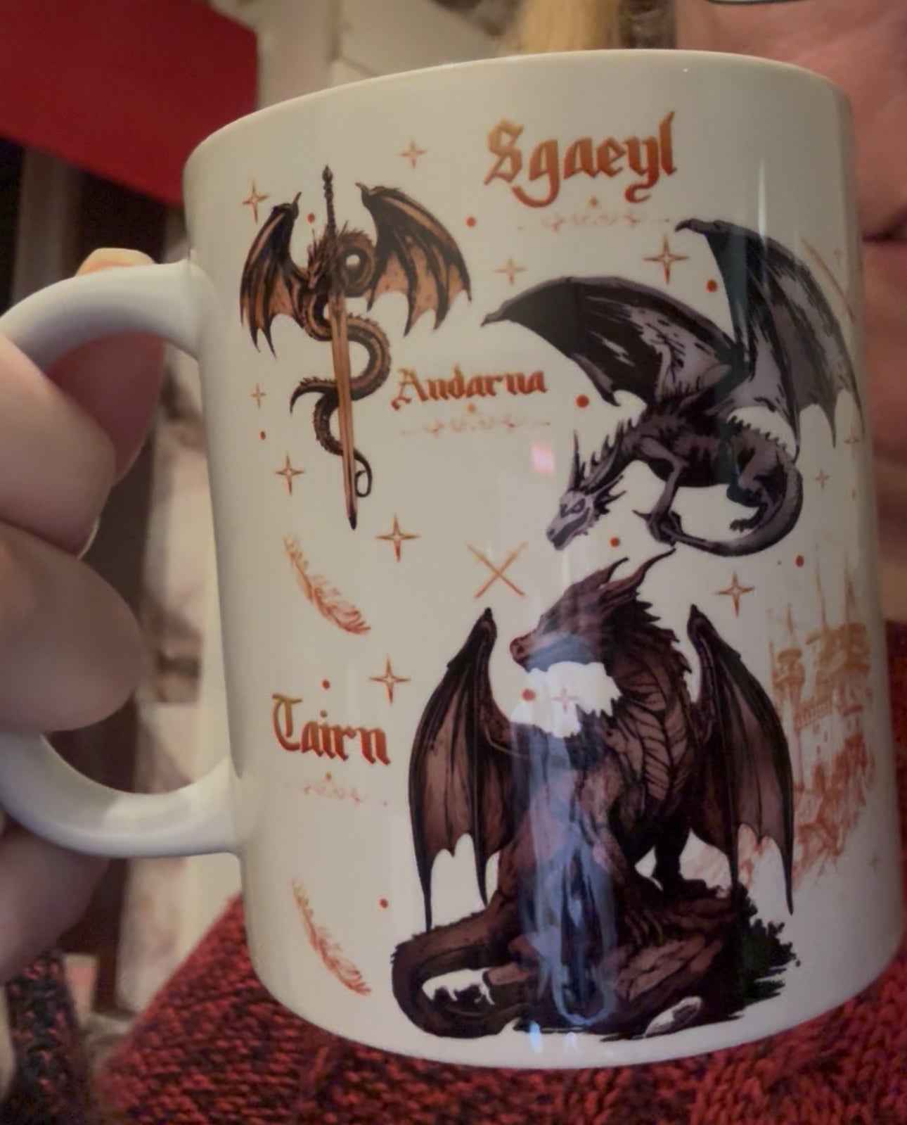 FW Dragon Graphic cup, mug - Novelty Booklover Gift - Snazzy Dudds