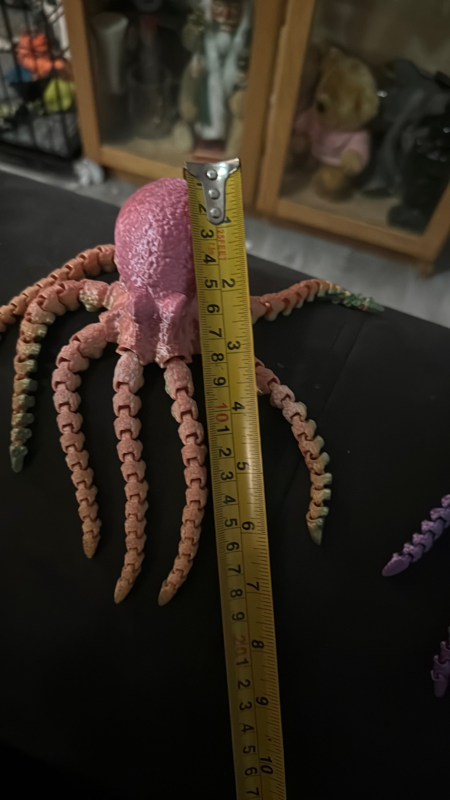 Flexible Fidget Colourful Octopus 3D Printed Articulated Sensory Toy For ADHD Autism Stimming Adults Kids
