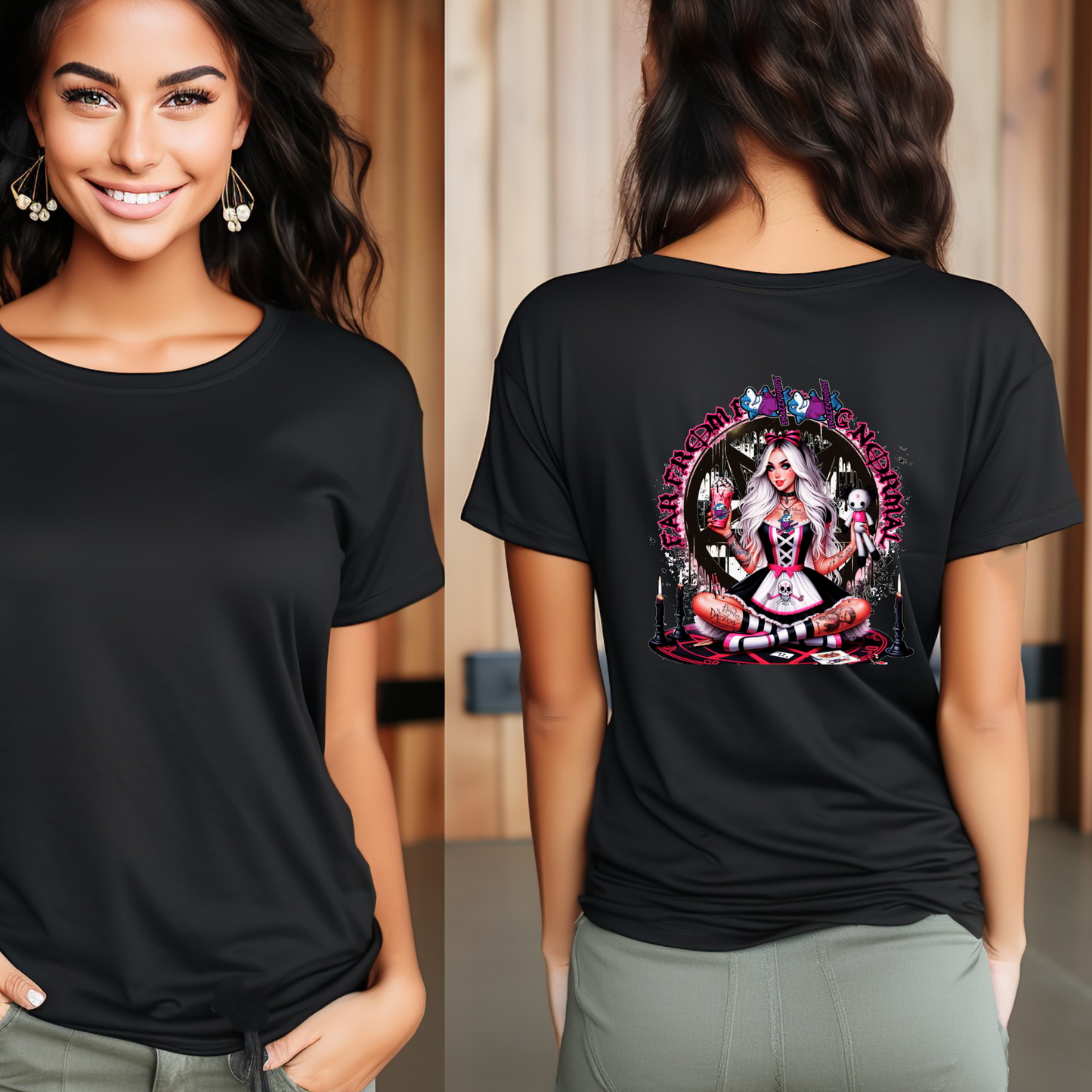 Far From Normal Gothic Halloween Unisex Crew Neck Tshirt