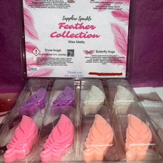 Feather collection wax melt sample box