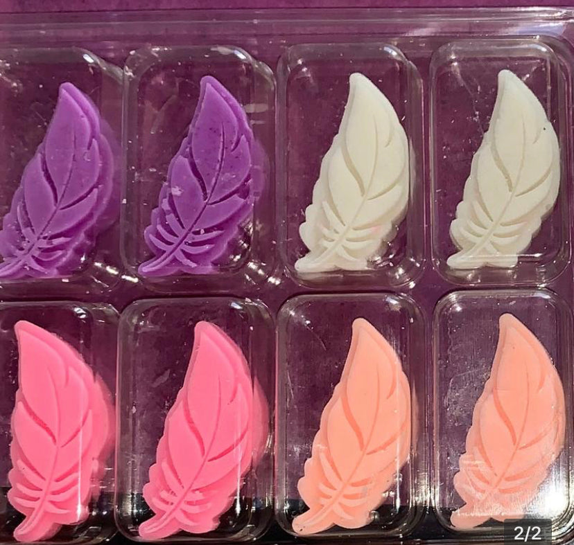 Feather collection wax melt sample box 