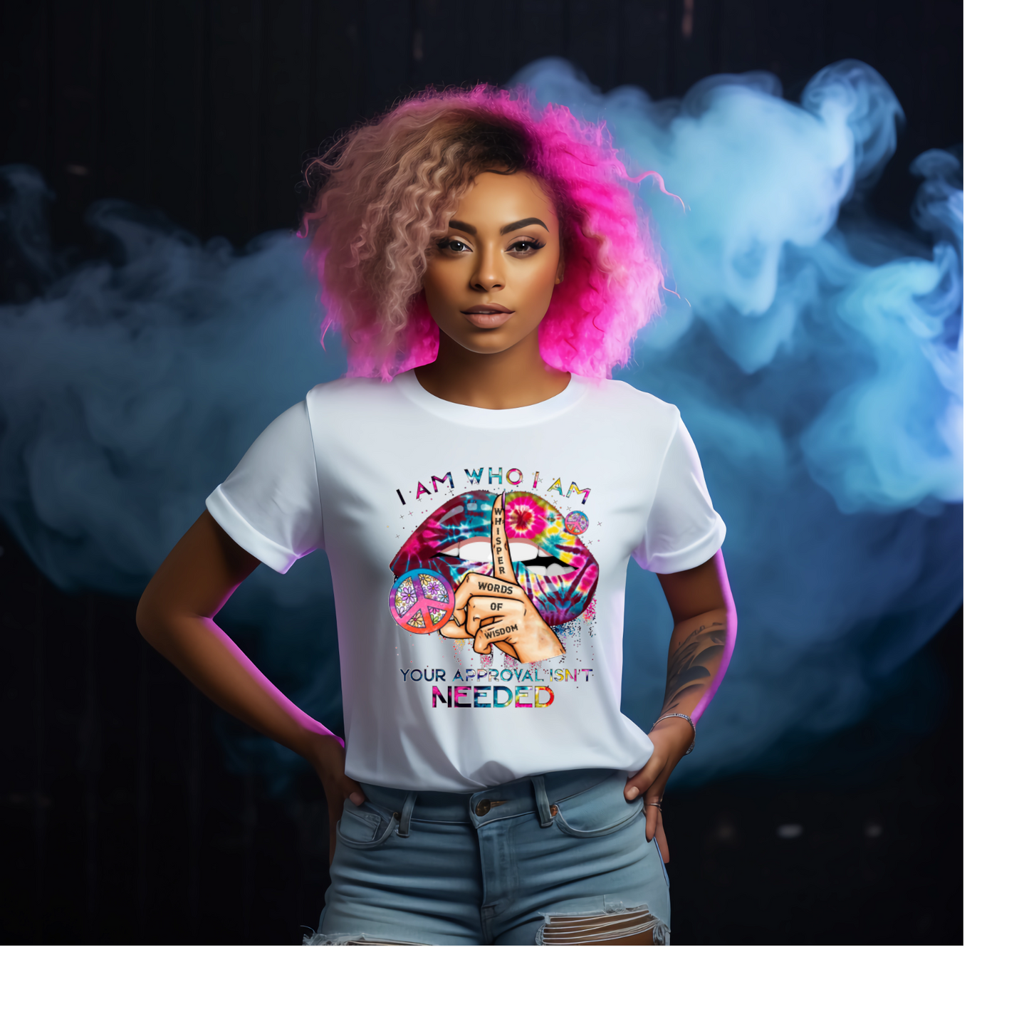 I Am Who I Am (whisper) White Tshirt