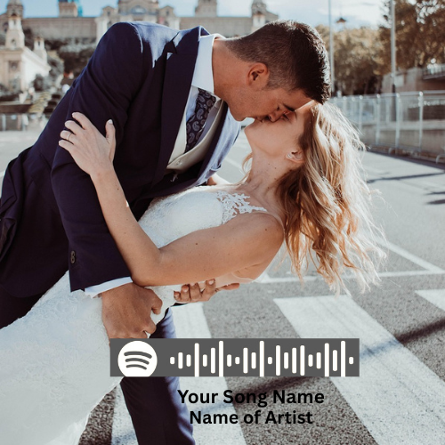 Personalised Spotify Magnet with Photo Custom Music Gift for Couples, Fridge Magnet