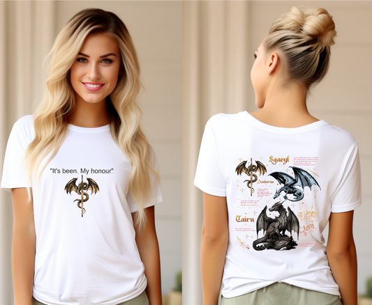FW Dragon Rider Book Lover Graphic Tee for Men & Women,