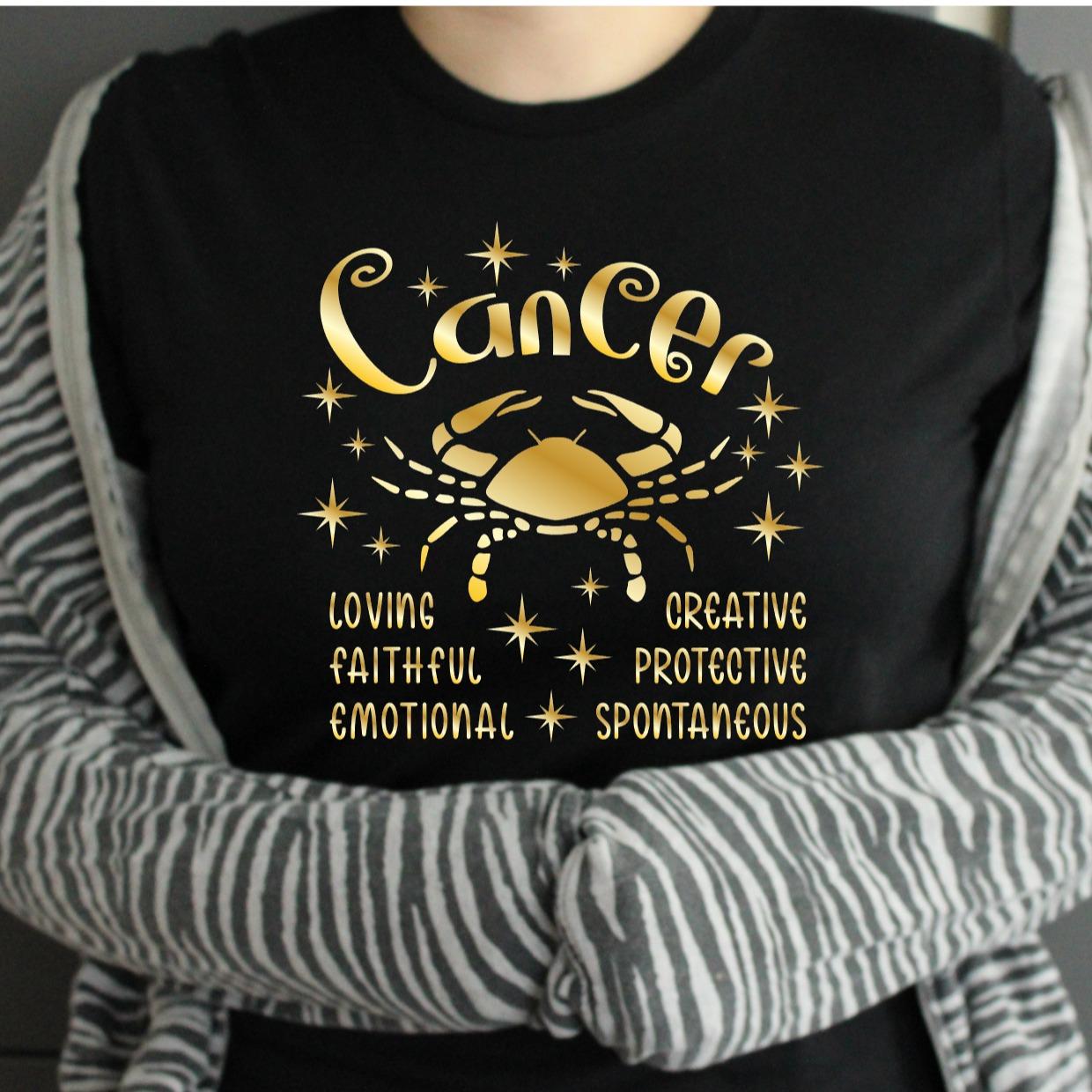 TSHIRT - Zodiac Horoscope Star Sign Astrology Tshirt Birthday Gift - Unisex Casual Crew Neck Tshirt 100% Cotton Aquarius Aries Cancer Capricorn Gemini Leo