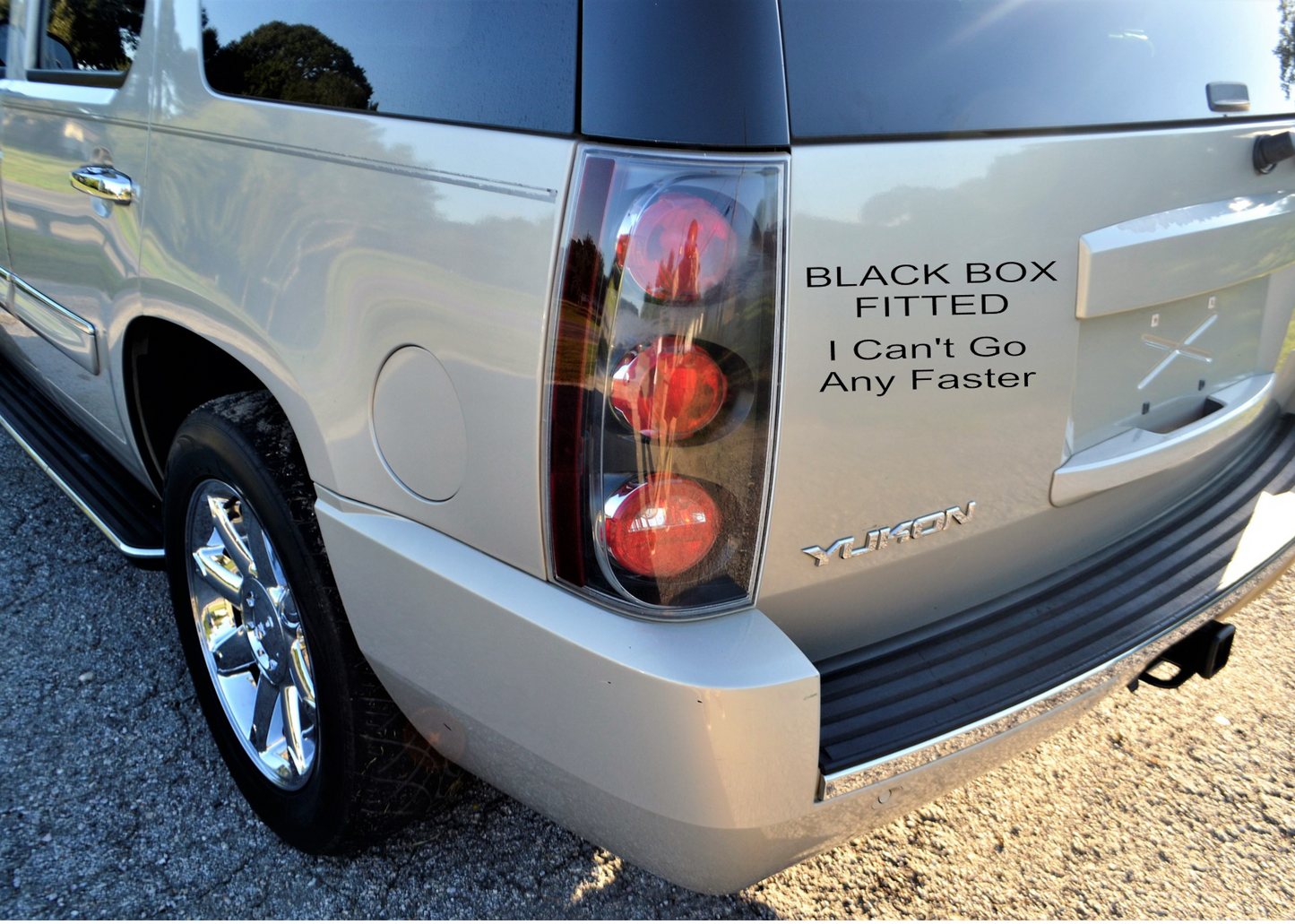 Window Vinyl Decal Sticker - Black Box Fitted Car Sticker