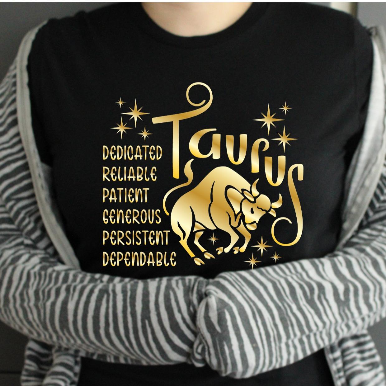 TSHIRT - Zodiac Horoscope Star Sign Astrology Tshirt Birthday Gift - Unisex Casual Crew Neck Tshirt 100% Cotton Libra Pisces Sagittarius Scorpio Taurus Virgo
