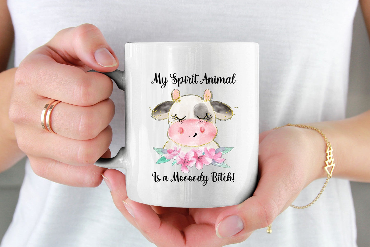 My Spirit Animal Is a Moody - Cup- Rude 11oz Cup Mug