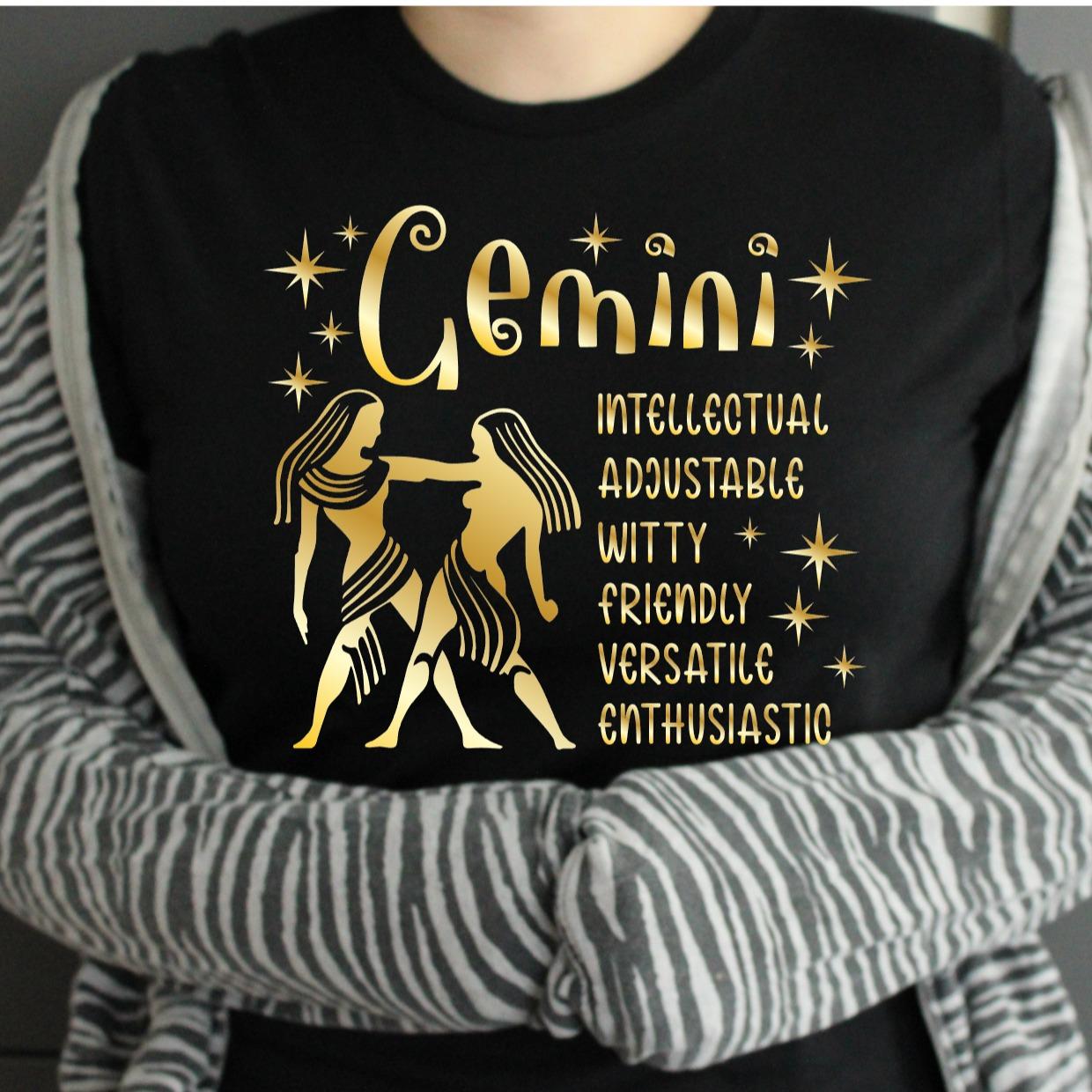 TSHIRT - Zodiac Horoscope Star Sign Astrology Tshirt Birthday Gift - Unisex Casual Crew Neck Tshirt 100% Cotton Aquarius Aries Cancer Capricorn Gemini Leo