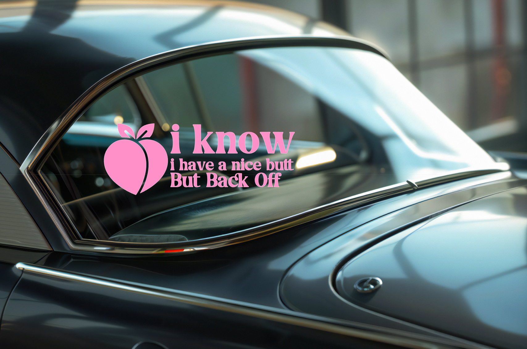 I Know I have a Nice Butt But Back Off Funny Car Van 4x4 Bumper Window Vinyl Decal Sticker - Snazzy Dudds