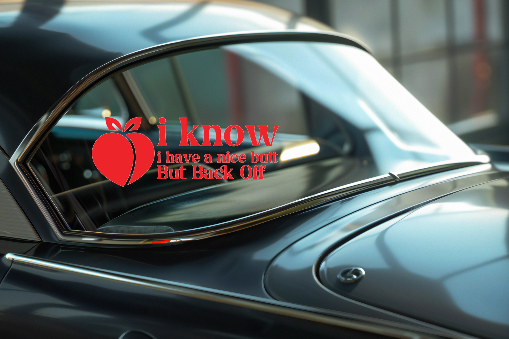 I Know I have a Nice Butt But Back Off Funny Car Van 4x4 Bumper Window Vinyl Decal Sticker - Snazzy Dudds