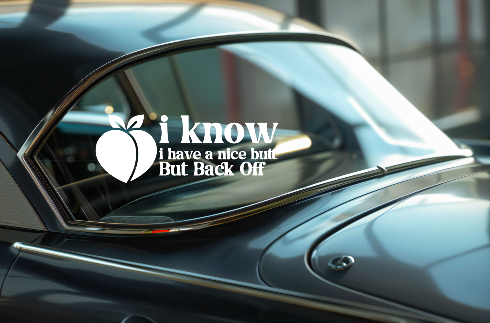 I Know I have a Nice Butt But Back Off Funny Car Van 4x4 Bumper Window Vinyl Decal Sticker - Snazzy Dudds