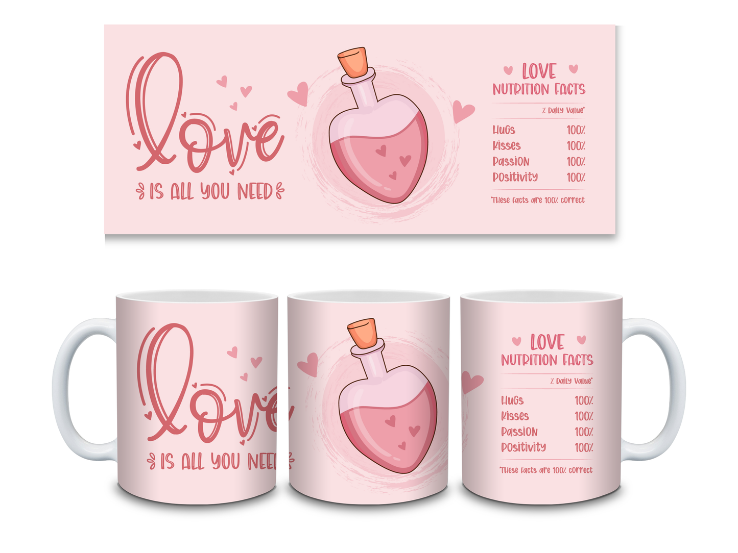 Personalised Love Potion Cartoon cup, mug, Valentines Anniversary - Snazzy Dudds