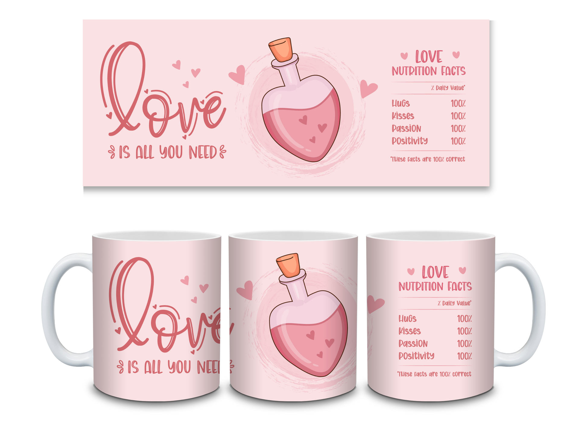Personalised Love Potion Cartoon cup, mug, Valentines Anniversary - Snazzy Dudds
