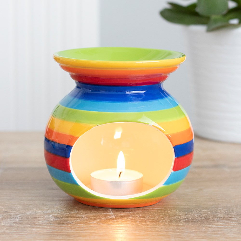 Rainbow Stripe Pride WAX MELT / OIL BURNER